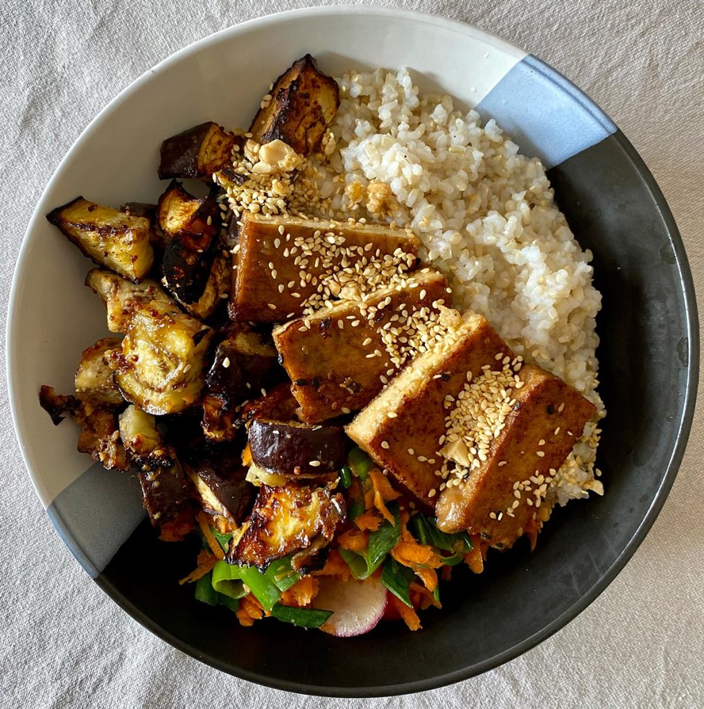 Tofu and Eggplant